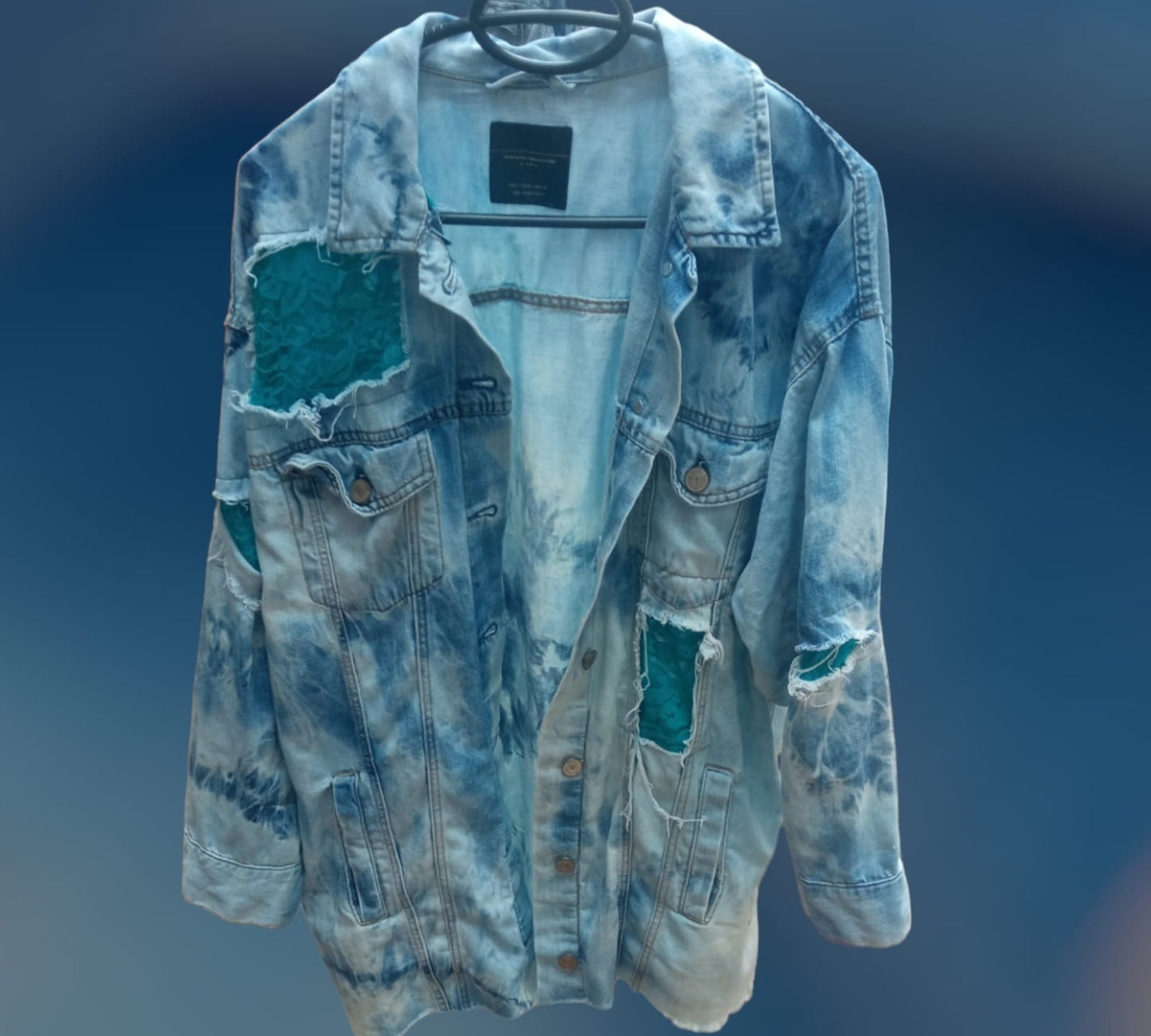Upcycled denim jacket